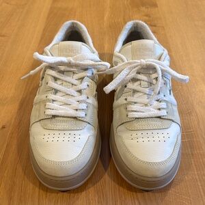 Fendi Match Sneakers - White Suede Low Tops (Great Condition - Barely Used)